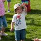 Michael Weber playing with bubbles at the Colorado Irish Festival