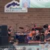 A band performs on stage at the Colorado Irish Festival