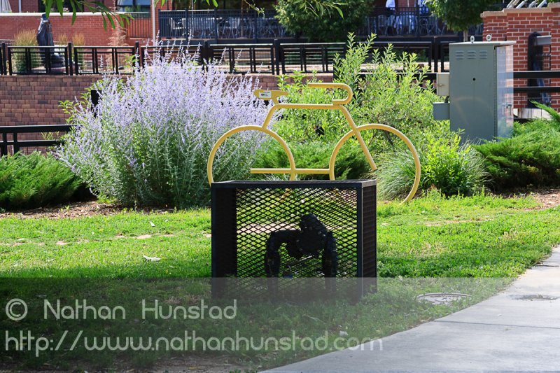 Another shot of a bike rack in Golden, CO