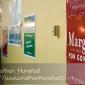 Campaign signs on the walls at the SD59 convention