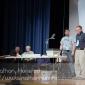 The people in charge on the stage at the SD59 convention