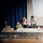 The people in charge on the stage at the SD59 convention
