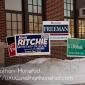 What's a convention without campaign signs outside?
