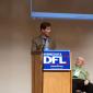 Senate Majority Leader Larry Pogemiller addresses the SD59 conve