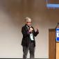 Representative Phyllis Kahn addresses the SD59 convention after
