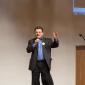 Representative Tom Rukavina, candidate for governor, speaks to t