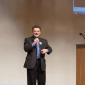 Representative Tom Rukavina, candidate for governor, speaks to t
