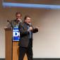 Representative Tom Rukavina, candidate for governor, speaks to t