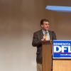DFL Party Chair Brian Melendez addresses the SD59 convention