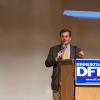 DFL Party Chair Brian Melendez addresses the SD59 convention