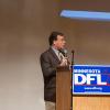 DFL Party Chair Brian Melendez addresses the SD59 convention