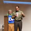 Congressman Keith Ellison talks at the SD59 convention