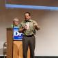 Congressman Keith Ellison talks at the SD59 convention