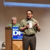 Congressman Keith Ellison talks at the SD59 convention
