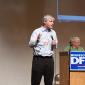 Representative Paul Thissen, also running for governor, addresse