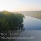 The Mississippi River early in the morning from the Franklin Avenue Bridge.