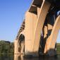 The Franklin Avenue Bridge over the Mississippi River.