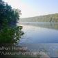 The Mississippi River near the waterline.