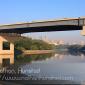 The Dartmouth I-94 bridge over the Mississippi River frames downtown Minneapolis.
