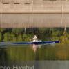 A rower on the Mississippi River.