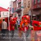A dragon parade during the Autumn Festival in Chinatown in Phila