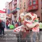 A dragon parade during the Autumn Festival in Chinatown in Phila
