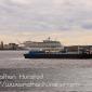 A cruise ship as seen from the Staten Island Ferry