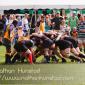 Rugby players at Irish Fest