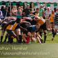 Rugby players at Irish Fest