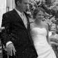 The bride and groom: Marissa McClure and Kurt Fisher.