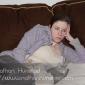 Julia Miller snuggles up with ????