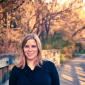 Julia Miller on a bridge