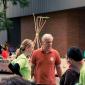 Minority Leader Paul Thissen stops by Twin Cities Pride with Marion Greene and Brian Shekleton.
