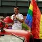 Sen. Scott Dibble speaks to the crowd at Twin Cities Pride.