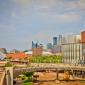 Pedestrian Bridge and Downtown