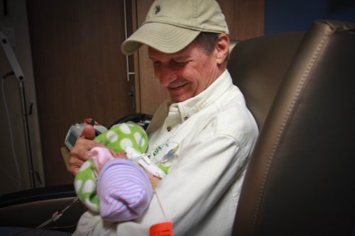 Sonja meets her Grandpa Scott