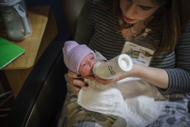 One last bottle at the hospital