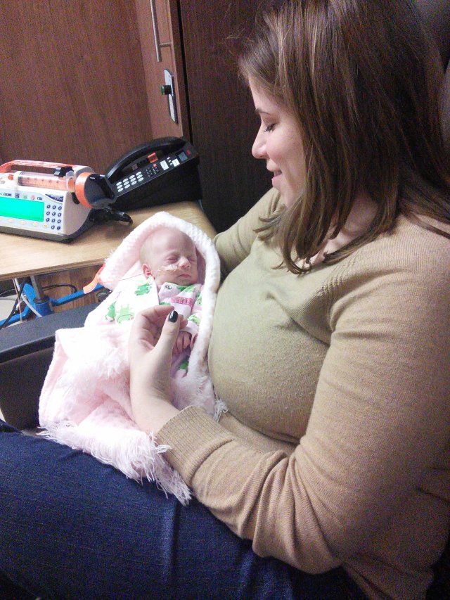 Sonja cuddling with Julia