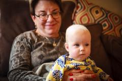 Sonja with her granny