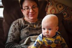 Sonja with her granny