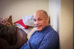 Jack all dolled up in his Christmas sweater