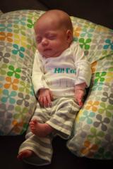 Sonja relaxing in her Boppy