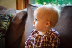 Sitting on the couch